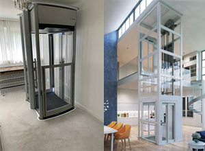 Moderner Homelift / Privataufzug – elegante Alternative zum Treppenlift.