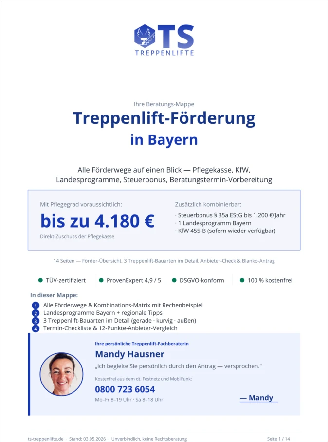 Treppenlift-Mappe für Bayern