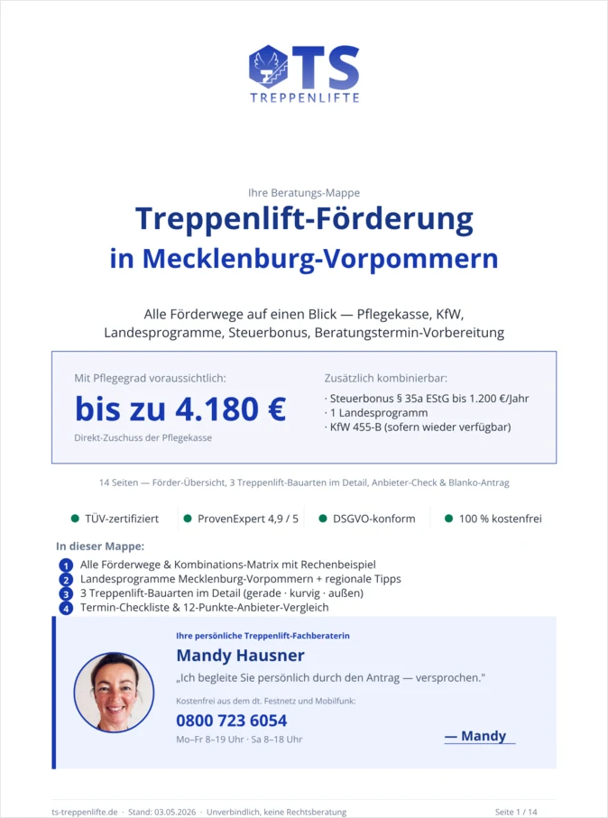 Treppenlift-Mappe für Mecklenburg-Vorpommern