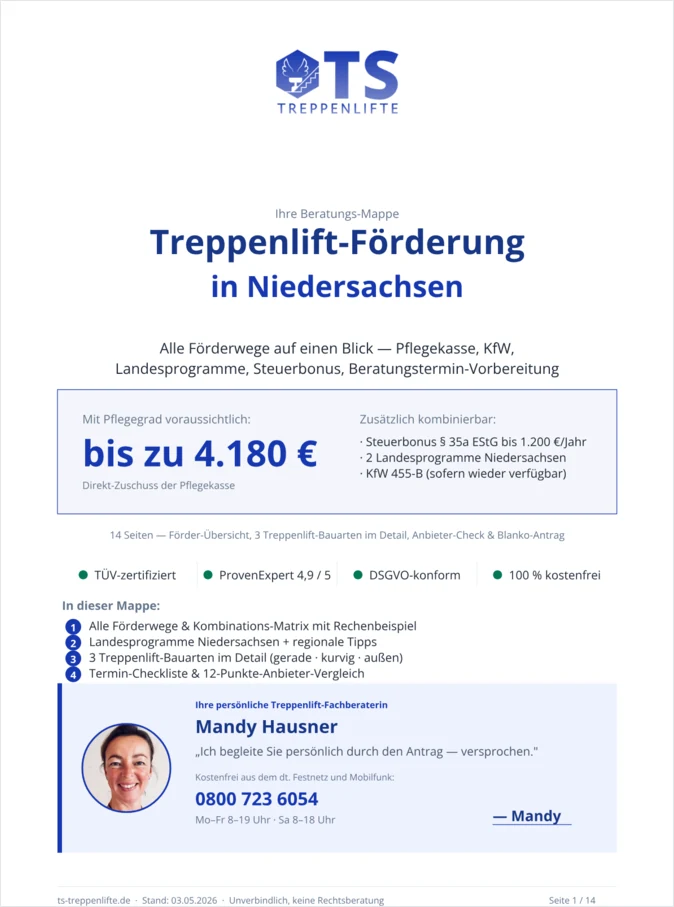 Treppenlift-Mappe für Niedersachsen